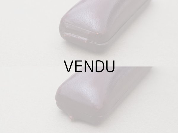 画像7: アンティーク 本革製 ジュエリーボックス ボルドー エパングル (7)