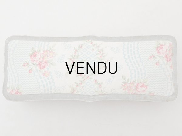 画像3: アンティーク グローブボックス 薔薇模様のカルトナージュボックス　 (3)