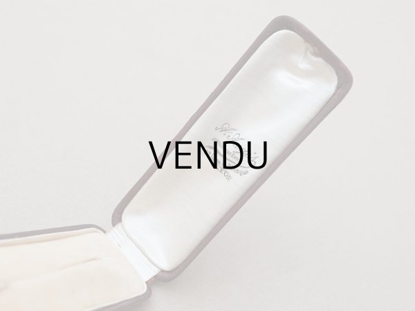 画像2: アンティーク 本革製 ジュエリーボックス ボルドー エパングル (2)