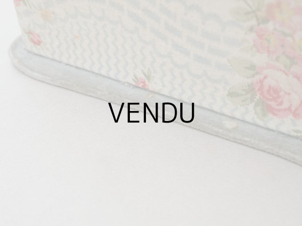 画像10: アンティーク グローブボックス 薔薇模様のカルトナージュボックス　 (10)