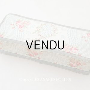 画像: アンティーク グローブボックス 薔薇模様のカルトナージュボックス　