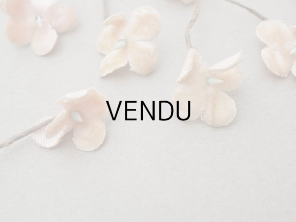 画像4: 【クリスマスセール2025対象外】アンティーク ベルベットの布花 9ピースのセット ピーチピンク (4)