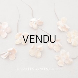 画像: 【クリスマスセール2025対象外】アンティーク ベルベットの布花 9ピースのセット ピーチピンク