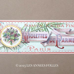 画像: 【クリスマスセール2025対象外】アンティーク ソープラベル 菫 SAVON EXTRA FIN A LA ROSE POMPON PARIS 