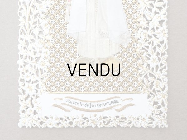 画像3: 【クリスマスセール2025対象外】アンティーク 初聖体のカニヴェ  (3)