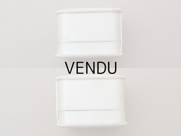 画像4: アンティーク シルクサテンのジュエリーボックス  オフホワイト (4)