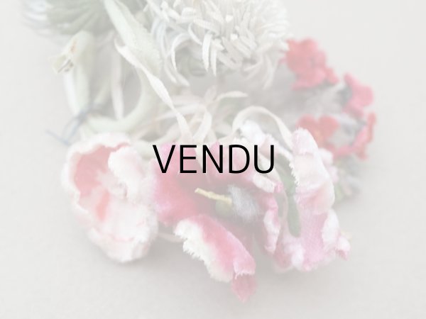 画像9: 【クリスマスセール2025対象外】アンティーク ベルベットの布花のブーケ　 (9)