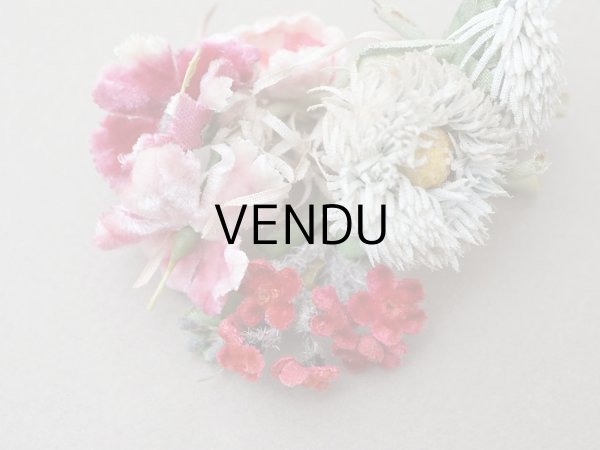 画像8: 【クリスマスセール2025対象外】アンティーク ベルベットの布花のブーケ　 (8)