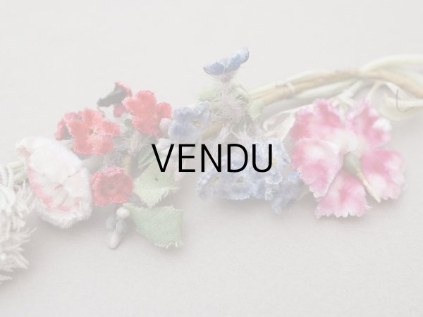 画像3: 【クリスマスセール2025対象外】アンティーク ベルベットの布花のブーケ　 (3)