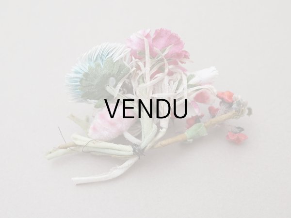 画像5: 【クリスマスセール2025対象外】アンティーク ベルベットの布花のブーケ　 (5)