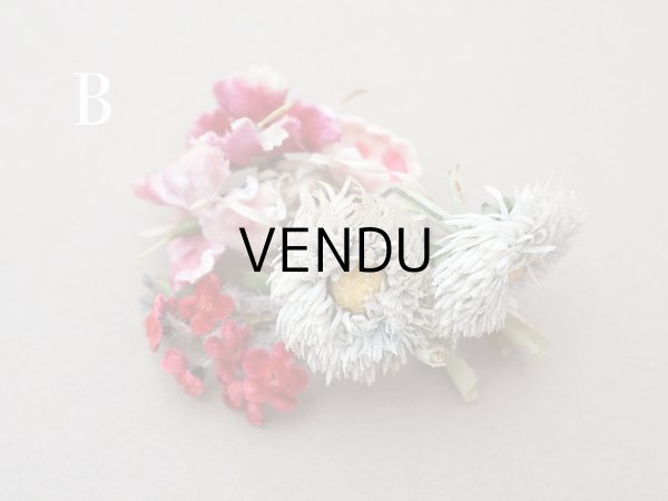 画像6: 【クリスマスセール2025対象外】アンティーク ベルベットの布花のブーケ　 (6)