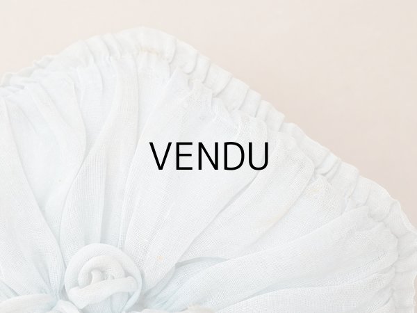 画像6: 【クリスマスセール2025対象外】19世紀末 アンティーク パニエ付きボックス パウダーブルーのオーガンジー＆シルクサテン (6)