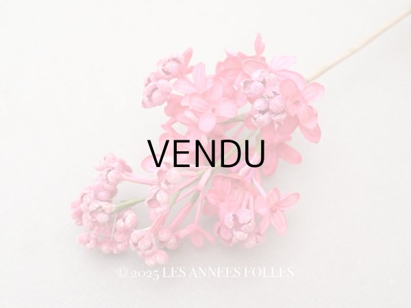 画像1: 【クリスマスセール2025対象外】アンティーク ライラックの布花 チェリーピンク (1)