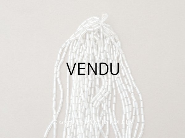 画像1: アンティーク ガラスビーズ 半透明＆シルバー ガラス製 5×2mm 36〜39g (1)