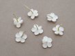 画像4: アンティーク 勿忘草 ベルベットの布花  オフホワイト 7ピースのセット 15mm (4)