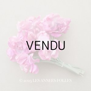 画像: アンティーク 菫の布花 パルマ菫 ピンク