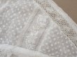 画像10: 1900年頃 アンティーク ベビー用 ブラウスドット刺繍のコットンファブリック  (10)