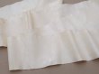 画像14: 18世紀 アンティーク シルクサテンのファブリック オフホワイト 205cm (14)