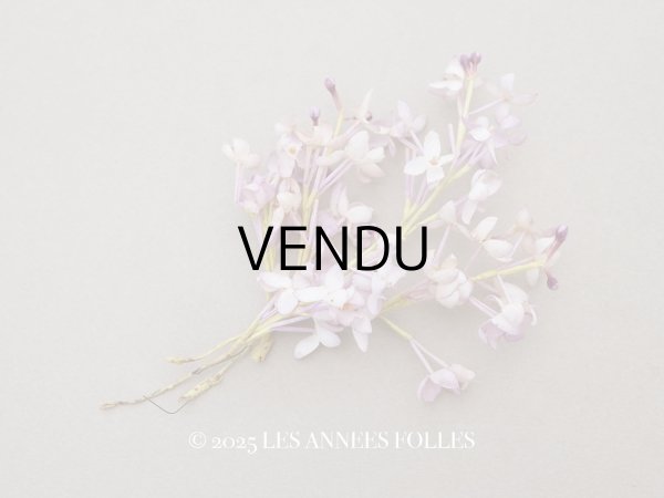 画像1: アンティーク ライラックの布花 薄紫 (1)