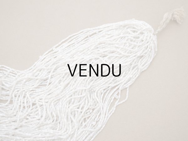 画像4: アンティーク シードビーズ グレイッシュホワイト ガラスビーズ 102〜110g (4)