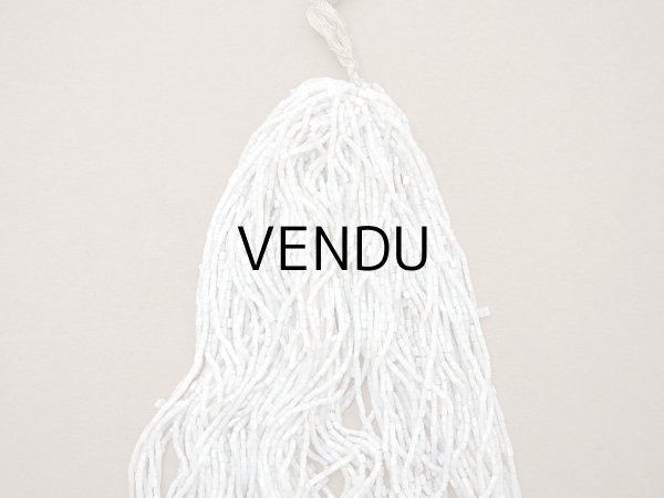 画像3: アンティーク シードビーズ グレイッシュホワイト ガラスビーズ 102〜110g (3)