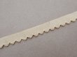 画像9: アンティーク スカラップトリム 刺繍入り ライトベージュ 1.7m 1cm幅  (9)