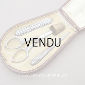 画像: ＊蚤の市＊ フランス製 アンティーク 裁縫道具セット