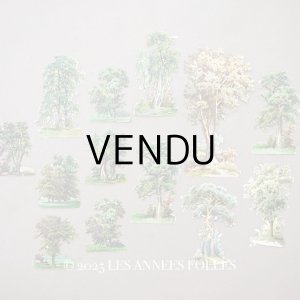 画像: ＊蚤の市セット＊ アンティーク ダイカットクロモのセット 木