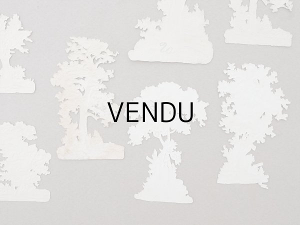 画像3: ＊蚤の市セット＊ アンティーク ダイカットクロモのセット 木 (3)