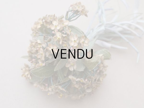 画像3: ＊蚤の市＊ アンティーク 布花 勿忘草のブーケ (3)