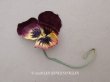 画像1: ＊蚤の市＊ アンティーク パンジーの布花  (1)