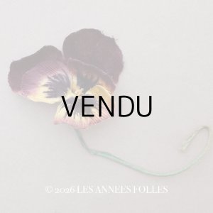 画像: ＊蚤の市＊ アンティーク パンジーの布花 