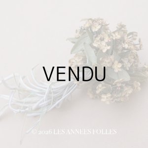 画像: ＊蚤の市＊ アンティーク 布花 勿忘草のブーケ