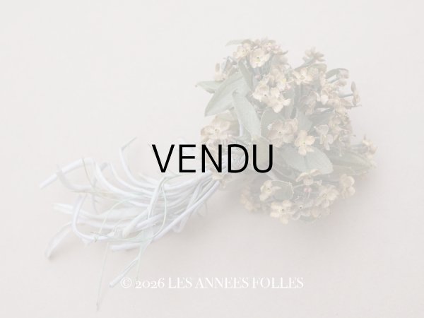 画像1: ＊蚤の市＊ アンティーク 布花 勿忘草のブーケ (1)