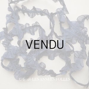 画像: ＊蚤の市セット＊シルクシフォンのリボン 2.57m ダークブルー