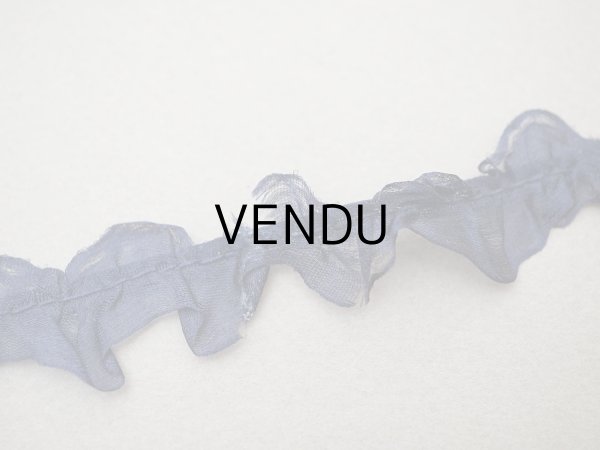 画像5: ＊蚤の市セット＊シルクシフォンのリボン 2.57m ダークブルー (5)