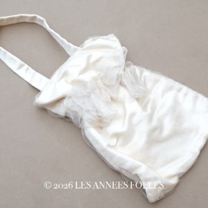 画像: ＊蚤の市＊ アンティーク シルク製オモニエール シルクシフォン