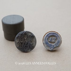画像: ＊蚤の市セット＊ アンティーク イニシャル スタンプ2点セット モノグラム