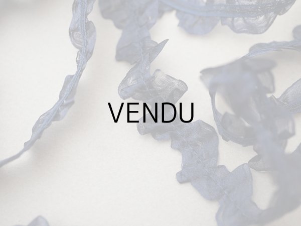 画像3: ＊蚤の市セット＊シルクシフォンのリボン 2.57m ダークブルー (3)