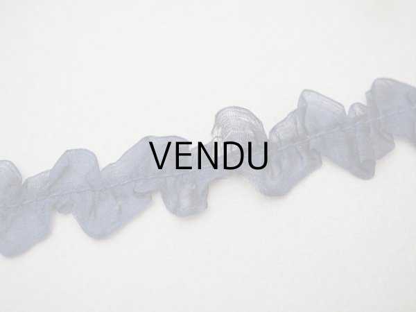 画像4: ＊蚤の市セット＊シルクシフォンのリボン 2.57m ダークブルー (4)