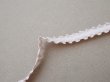 画像2: アンティーク  フリル付 トリム パウダーピンク 9mm幅 30cm (2)