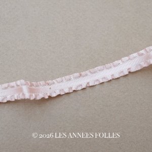画像: アンティーク  フリル付 トリム パウダーピンク 9mm幅 30cm