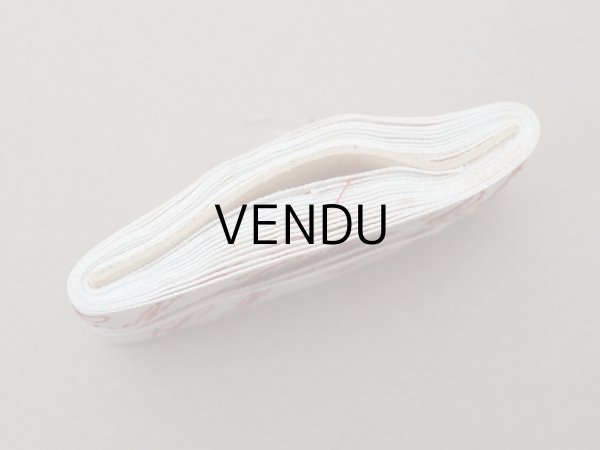 画像3: アンティーク 幅広 イニシャルテープ【CN】約3.3m ボルドー (3)