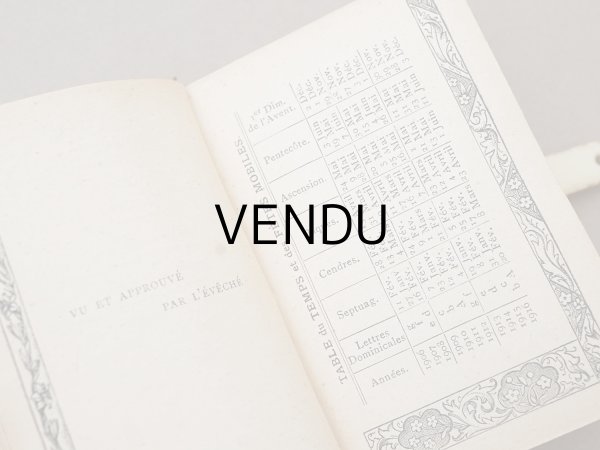 画像8: ＊蚤の市＊ 1906年 ミサ典書 クロス＆薔薇&鈴蘭の聖書  (8)