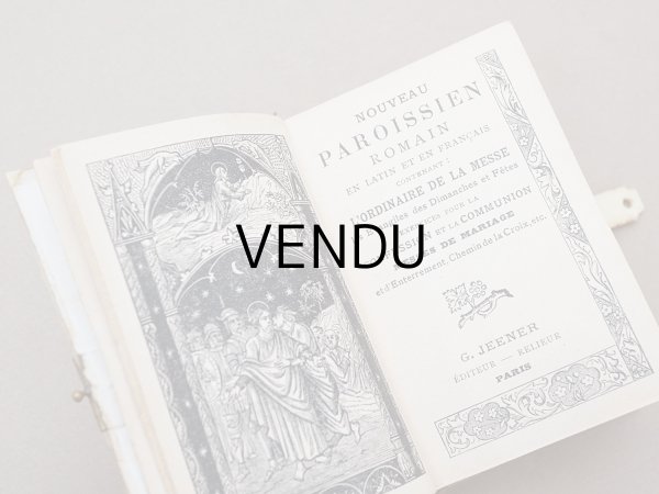 画像7: ＊蚤の市＊ 1906年 ミサ典書 クロス＆薔薇&鈴蘭の聖書  (7)