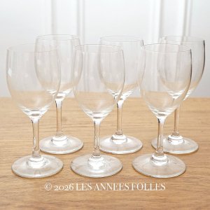 画像: 1940年頃  準オールドバカラ オーブリオン 6点セット 刻印入り Φ : 4.6cm H : 12cm BACCARAT Haut-Brion