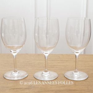 画像: 1940年頃  準オールドバカラ オーブリオン 3点セット 刻印入り Φ : 5.8cm H : 15.2cm BACCARAT Haut-Brion