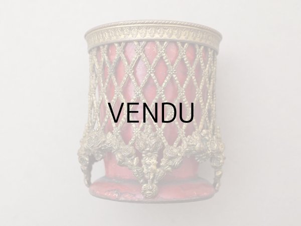 画像9: ＊蚤の市＊19世紀 ナポレオン3世時代 アンティーク ピンクッション 薔薇のガーランド (9)