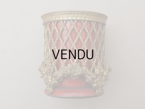 画像4: ＊蚤の市＊19世紀 ナポレオン3世時代 アンティーク ピンクッション 薔薇のガーランド (4)