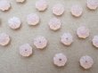 画像5: アンティーク ガラス製 ビーズ 花型 ピンクオパール色 6mm 約50ピースのセット (5)